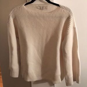 Loft Cozy Cotton Sweater with Ballet Neckline